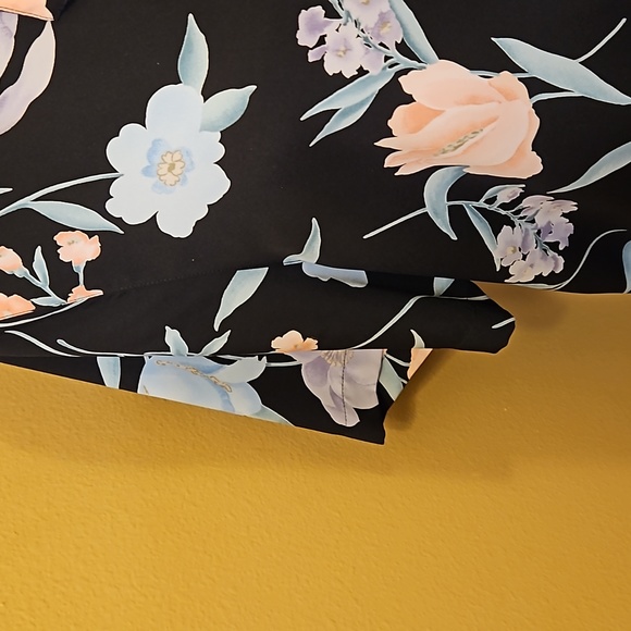 VINTAGE ALFRED DUNNER BLOUSE FLORAL 16 100% POLYESTER FLOWERS PASTEL - Picture 4 of 6